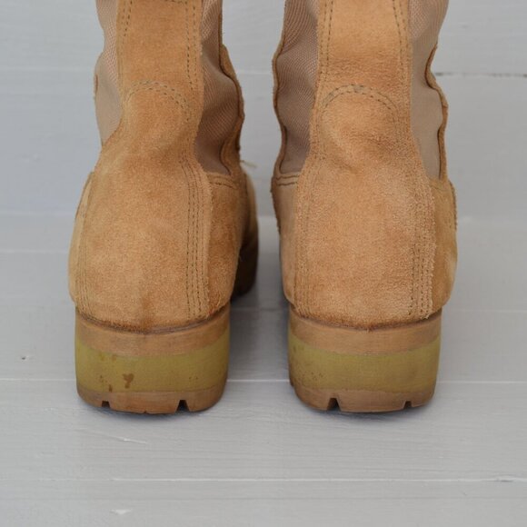 Vibram Gortex Beige Military US Army Flight Combat Boots Men's 4.5 R 03-D-0320 - Picture 5 of 9